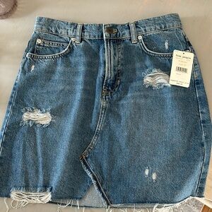 🇺🇸Free People Denim Skirt🇺🇸